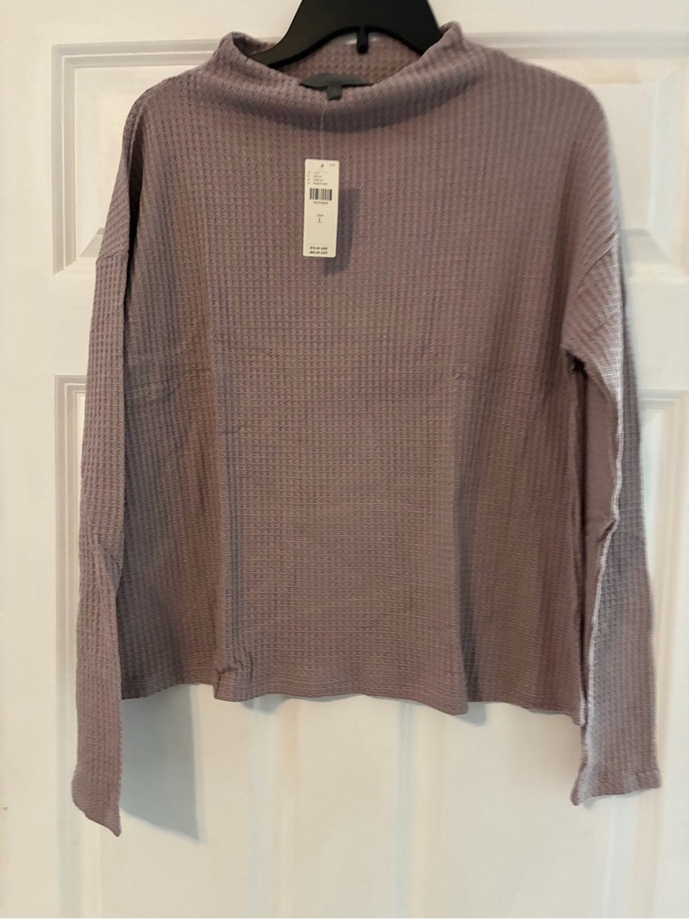 Anthropologie-Waffle Knit Scoop Neck sweater
